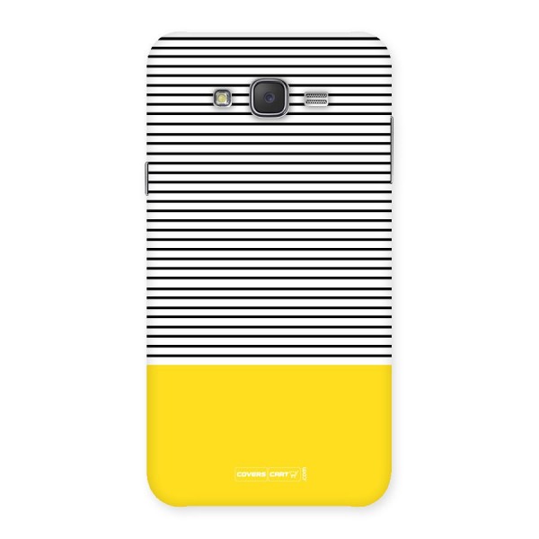 Bright Yellow Stripes Back Case for Galaxy J7