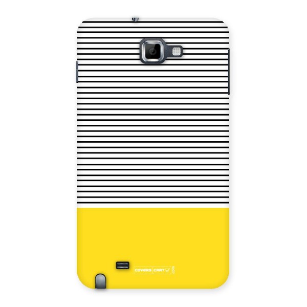 Bright Yellow Stripes Back Case for Galaxy Note