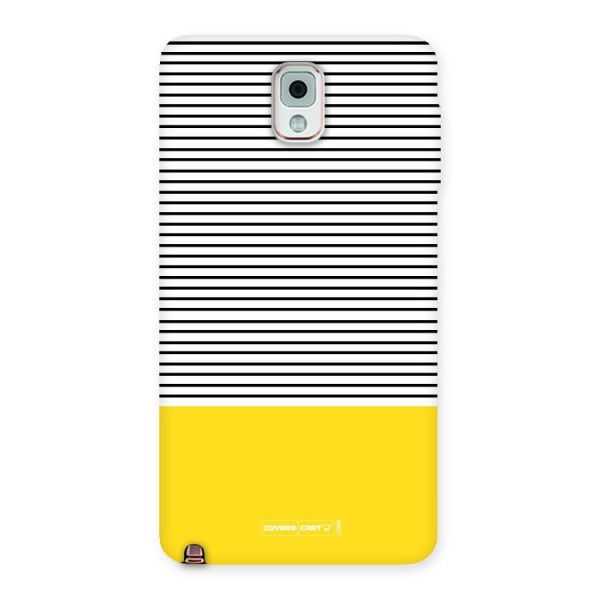 Bright Yellow Stripes Back Case for Galaxy Note 3