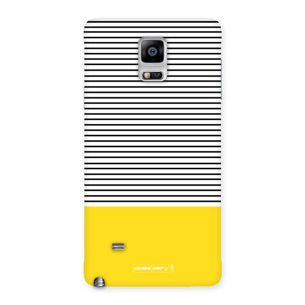 Bright Yellow Stripes Back Case for Galaxy Note 4