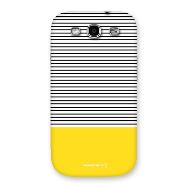 Bright Yellow Stripes Back Case for Galaxy S3
