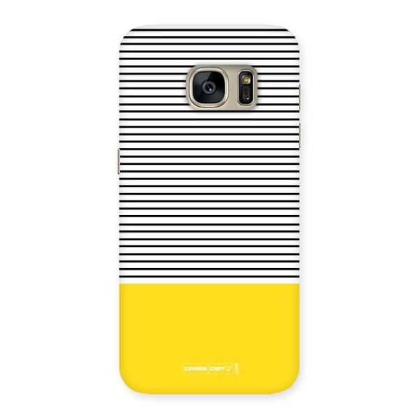 Bright Yellow Stripes Back Case for Galaxy S7