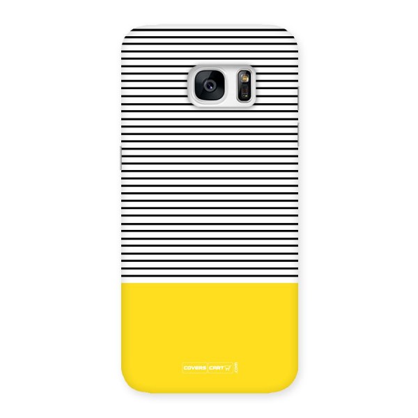 Bright Yellow Stripes Back Case for Galaxy S7 Edge