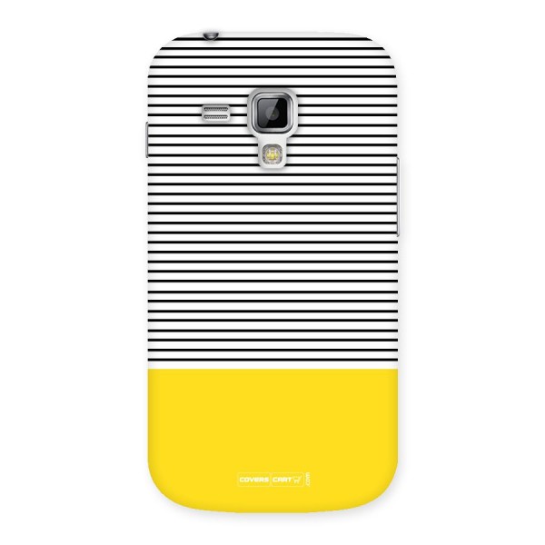 Bright Yellow Stripes Back Case for Galaxy S Duos