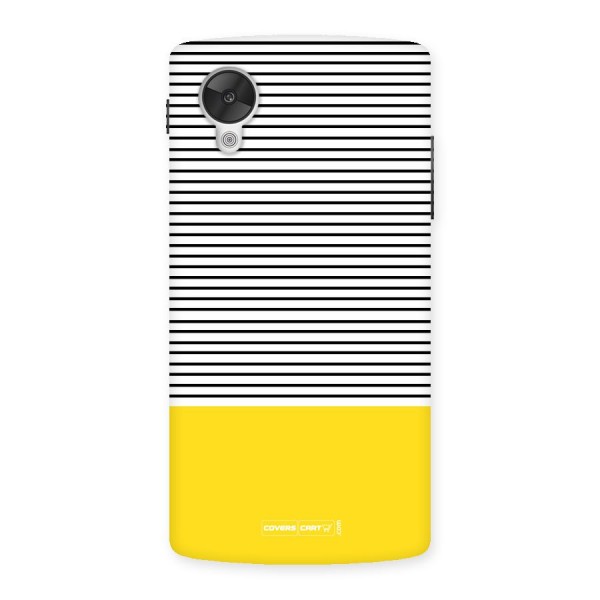 Bright Yellow Stripes Back Case for Google Nexsus 5