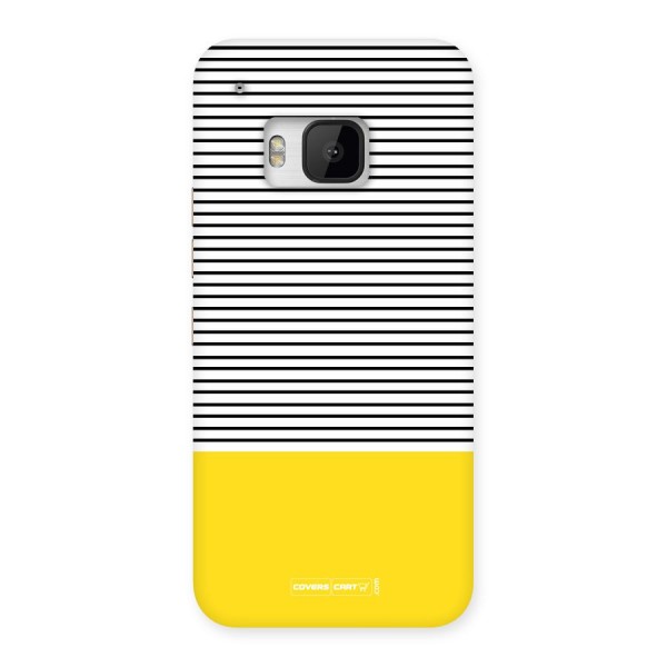 Bright Yellow Stripes Back Case for HTC One M9