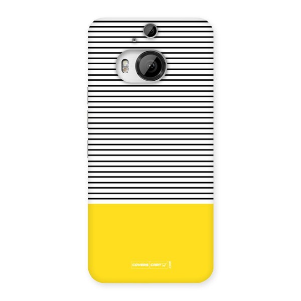 Bright Yellow Stripes Back Case for HTC One M9 Plus
