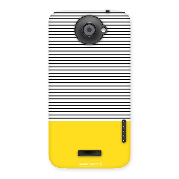 Bright Yellow Stripes Back Case for HTC One X