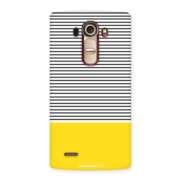 Bright Yellow Stripes Back Case for LG G4