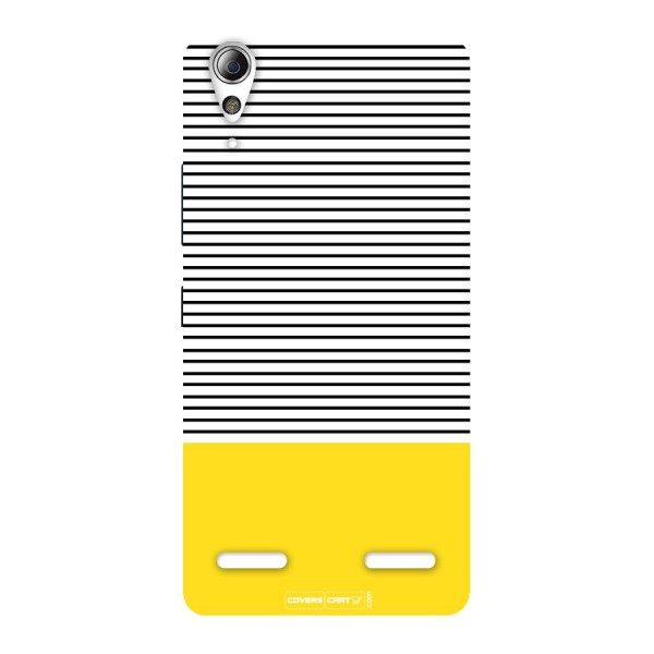 Bright Yellow Stripes Back Case for Lenovo A6000 Plus