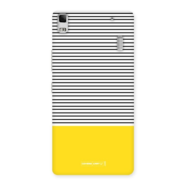 Bright Yellow Stripes Back Case for Lenovo K3 Note