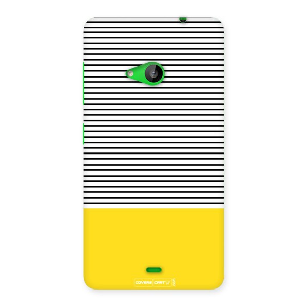 Bright Yellow Stripes Back Case for Lumia 535