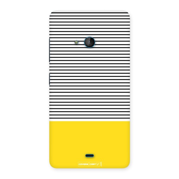 Bright Yellow Stripes Back Case for Lumia 540