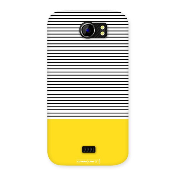 Bright Yellow Stripes Back Case for Micromax Canvas 2 A110