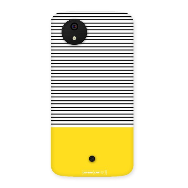 Bright Yellow Stripes Back Case for Micromax Canvas A1