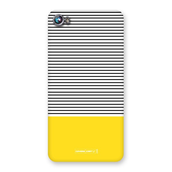 Bright Yellow Stripes Back Case for Micromax Canvas Fire 4 A107