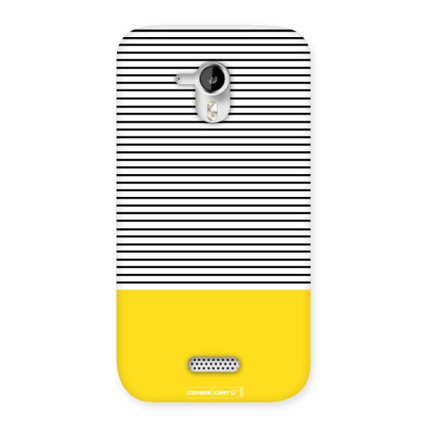 Bright Yellow Stripes Back Case for Micromax Canvas HD A116
