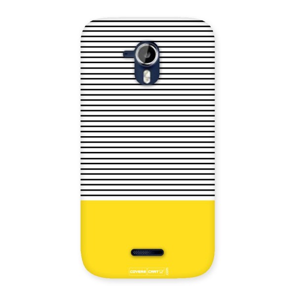 Bright Yellow Stripes Back Case for Micromax Canvas Magnus A117