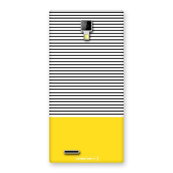 Bright Yellow Stripes Back Case for Micromax Canvas Xpress A99
