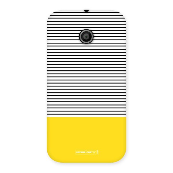 Bright Yellow Stripes Back Case for Moto E
