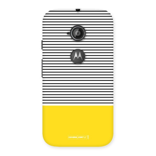 Bright Yellow Stripes Back Case for Moto E 2nd Gen