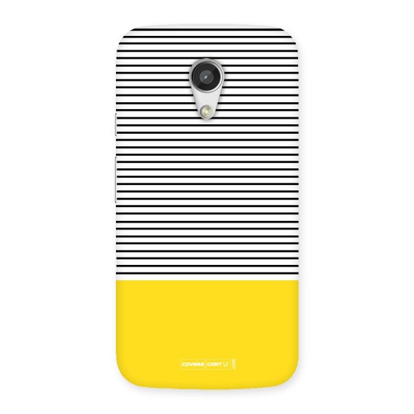 Bright Yellow Stripes Back Case for Moto G 2nd Gen