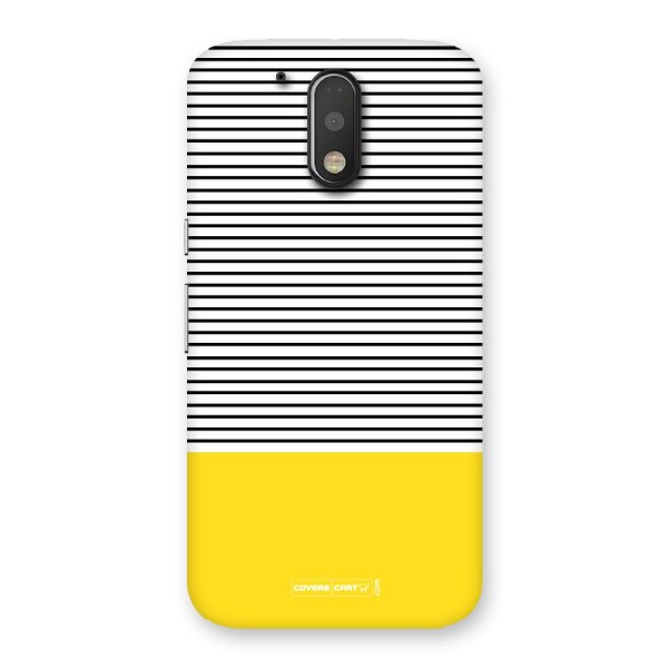 Bright Yellow Stripes Back Case for Motorola Moto G4