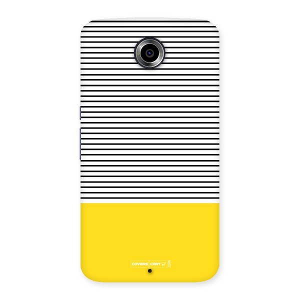 Bright Yellow Stripes Back Case for Nexsus 6