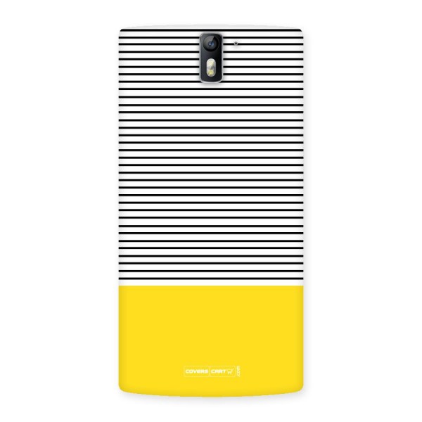 Bright Yellow Stripes Back Case for One Plus One