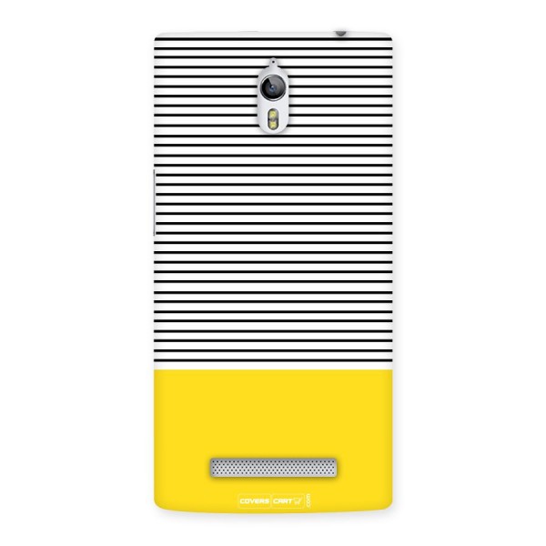 Bright Yellow Stripes Back Case for Oppo Find 7