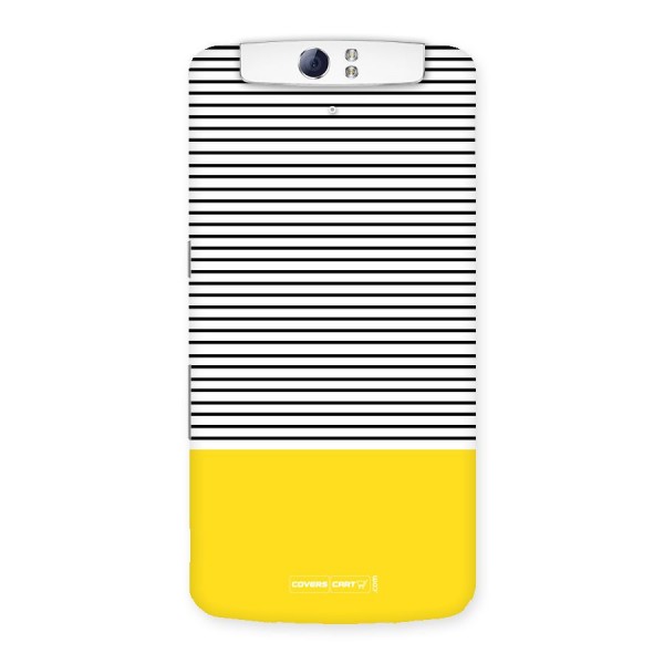 Bright Yellow Stripes Back Case for Oppo N1