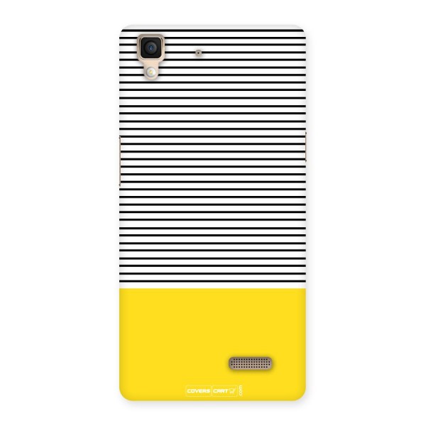 Bright Yellow Stripes Back Case for Oppo R7
