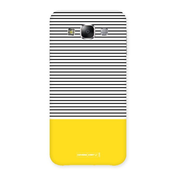 Bright Yellow Stripes Back Case for Samsung Galaxy E5