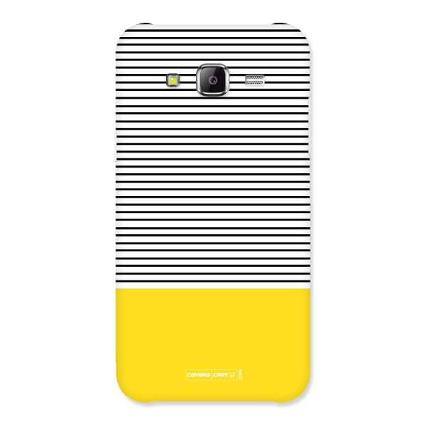 Bright Yellow Stripes Back Case for Samsung Galaxy J5