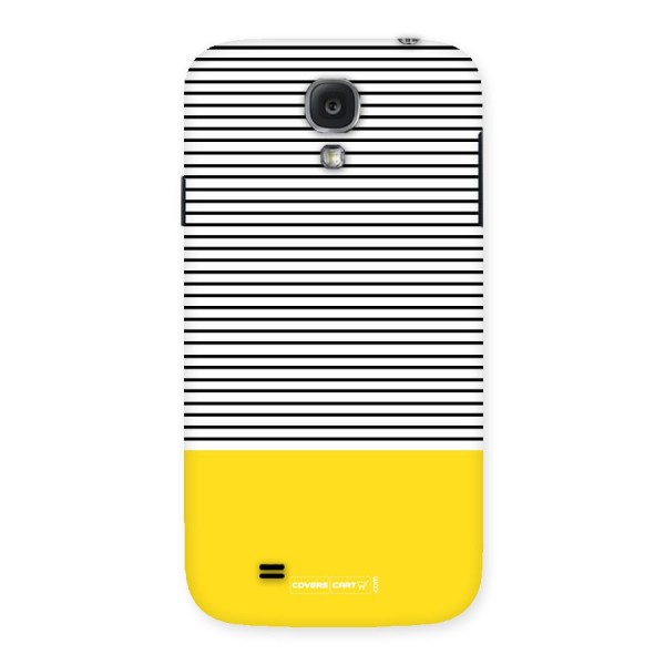Bright Yellow Stripes Back Case for Samsung Galaxy S4