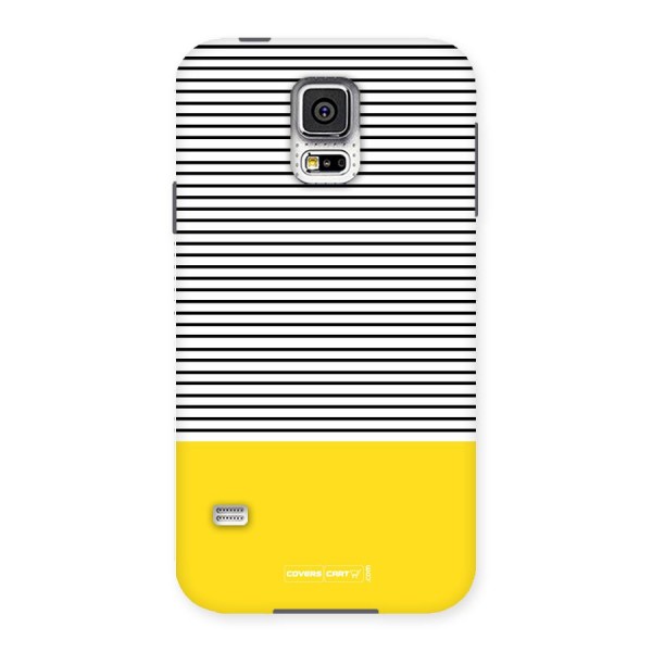 Bright Yellow Stripes Back Case for Samsung Galaxy S5