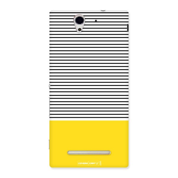 Bright Yellow Stripes Back Case for Sony Xperia C3