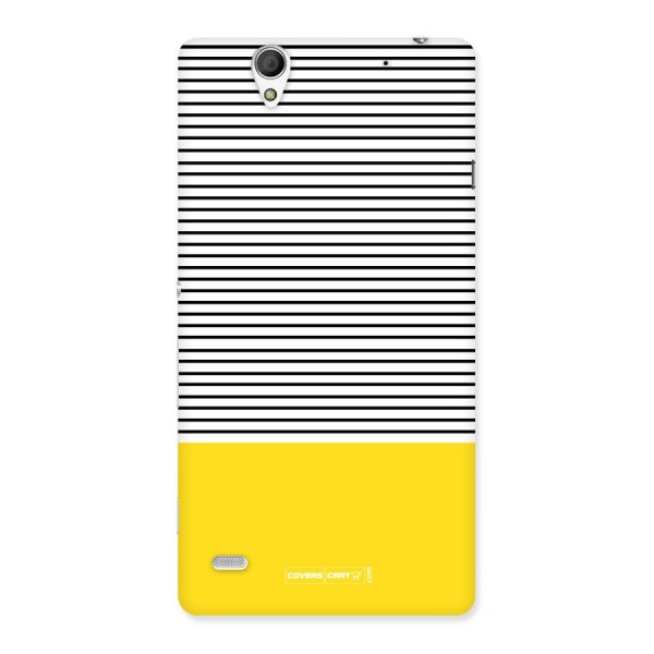 Bright Yellow Stripes Back Case for Sony Xperia C4