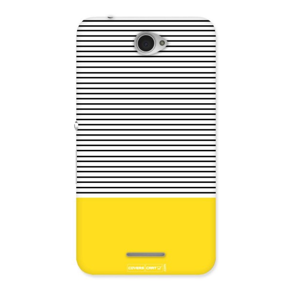 Bright Yellow Stripes Back Case for Sony Xperia E4