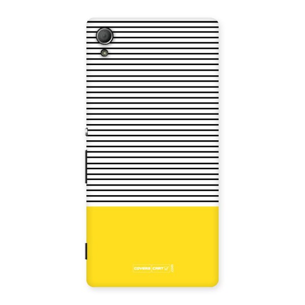 Bright Yellow Stripes Back Case for Xperia Z4