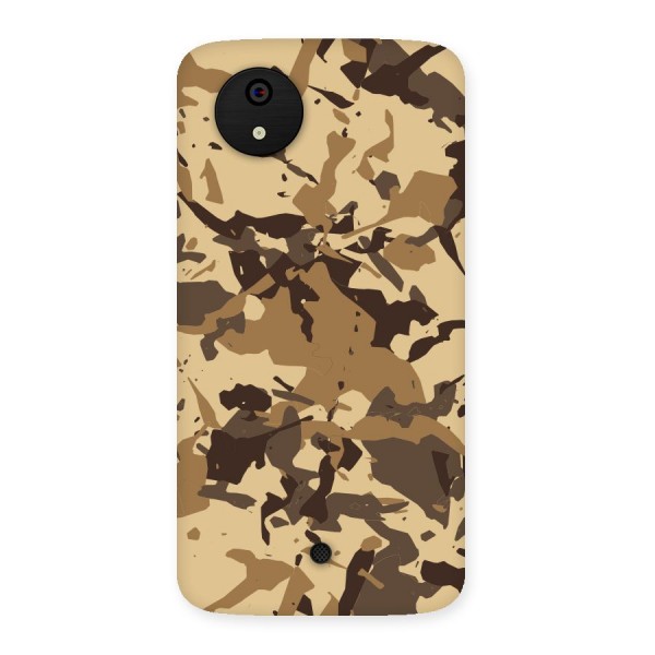 Brown Camouflage Army Back Case for Micromax Canvas A1