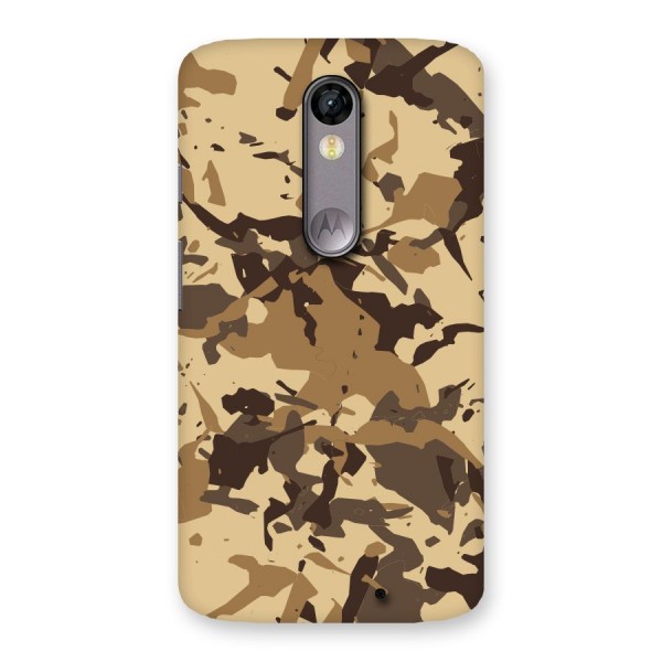 Brown Camouflage Army Back Case for Moto X Force