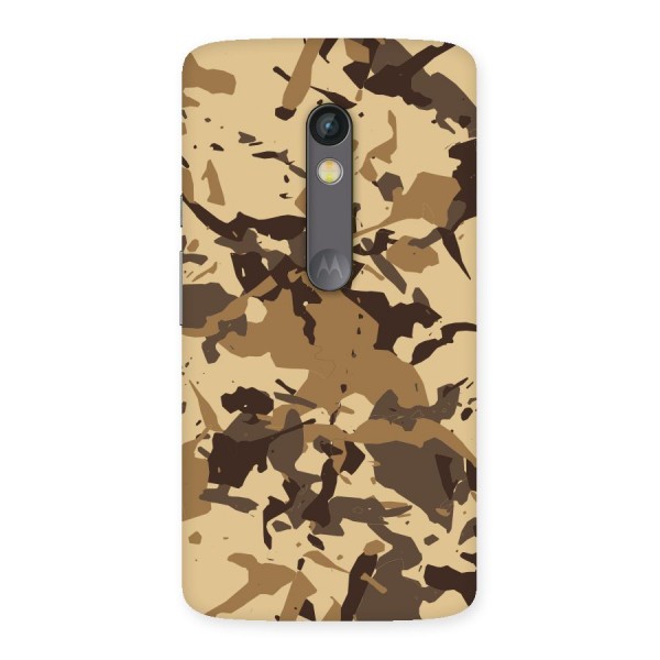 Brown Camouflage Army Back Case for Moto X Play