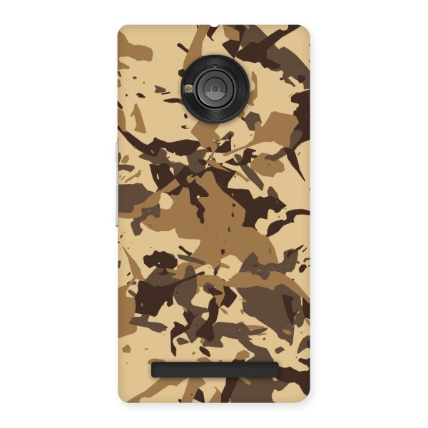 Brown Camouflage Army Back Case for Yu Yuphoria