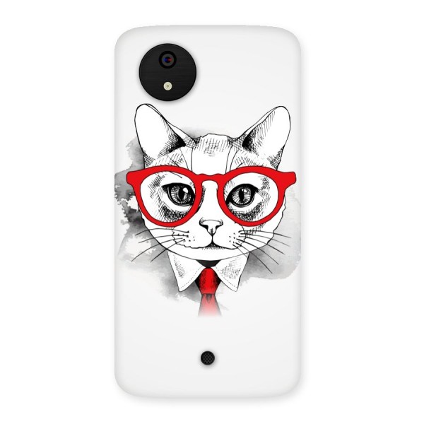 Business Cat Back Case for Micromax Canvas A1