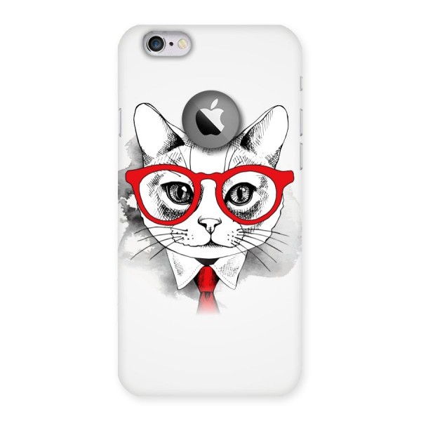 Business Cat Back Case for iPhone 6 Logo Cut