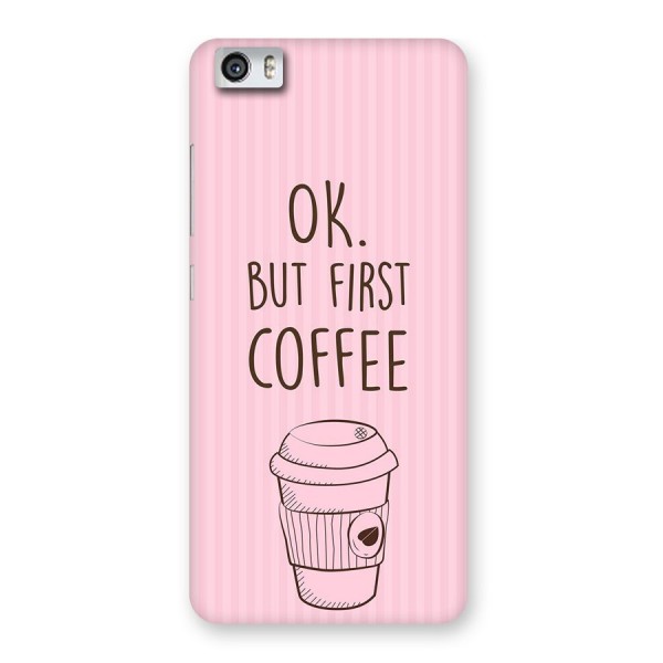 But First Coffee (Pink) Back Case for Xiaomi Redmi Mi5