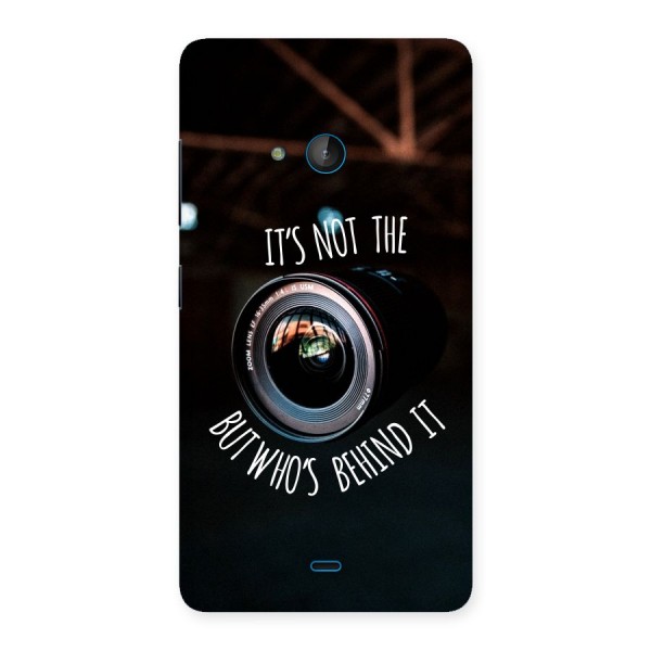 Camera Quote Back Case for Lumia 540