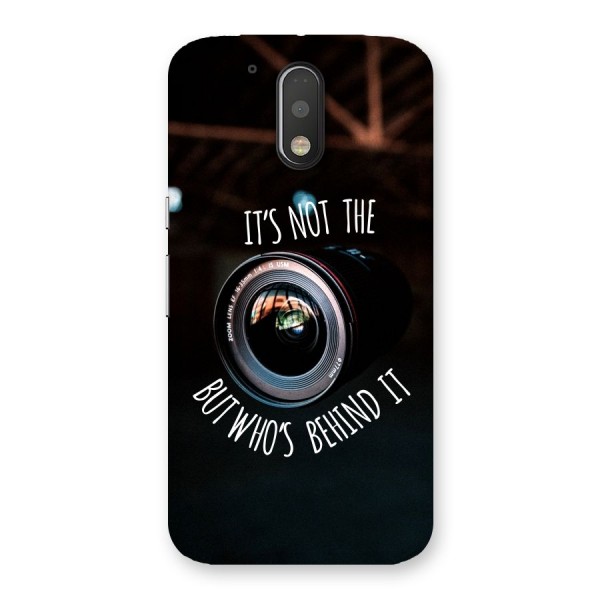 Camera Quote Back Case for Motorola Moto G4 Plus