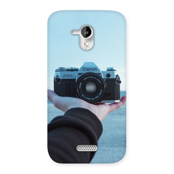 Camera in Hand Back Case for Micromax Canvas HD A116
